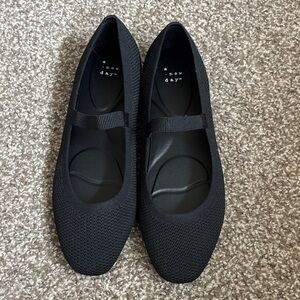 a new day Black Knit Shiloh Mary Jane Slip-On Flats